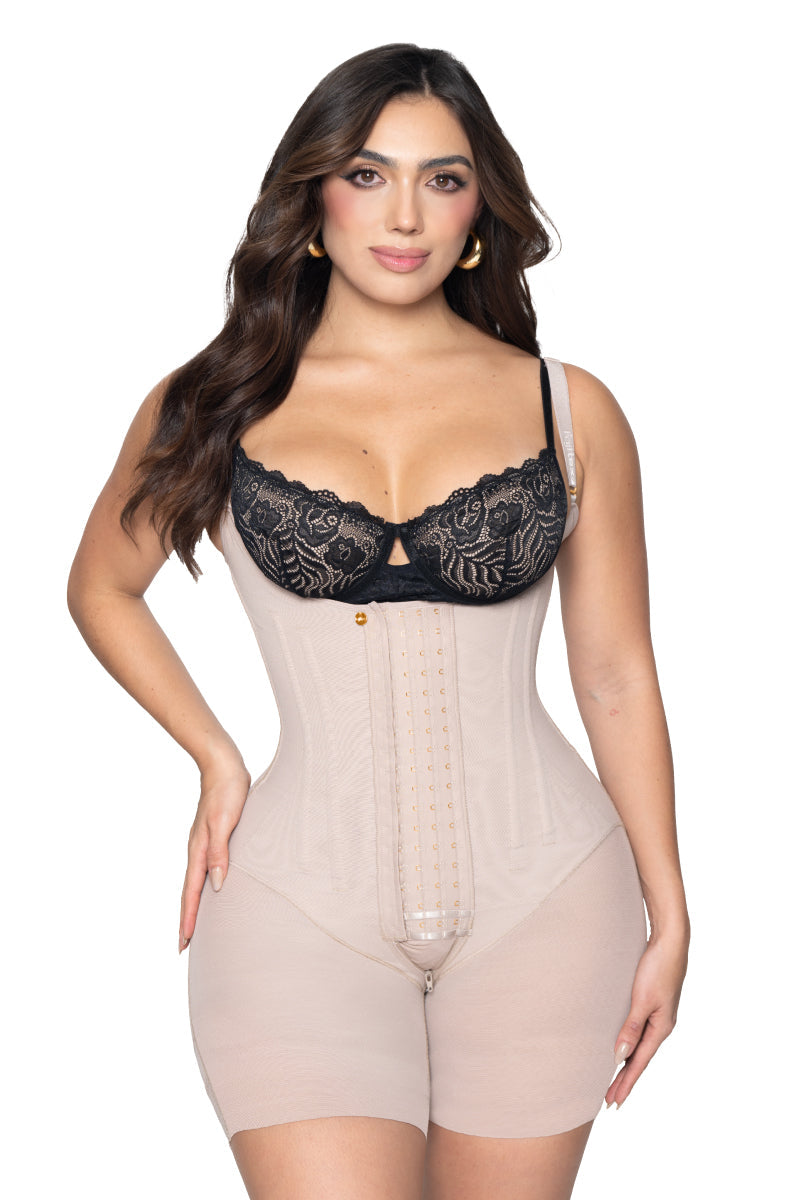 FAJITEX faja colombiana | Faja corta Marilyn con varillas Ref. 222533