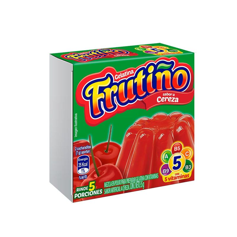Gelatina frutino sabor cereza x35gr