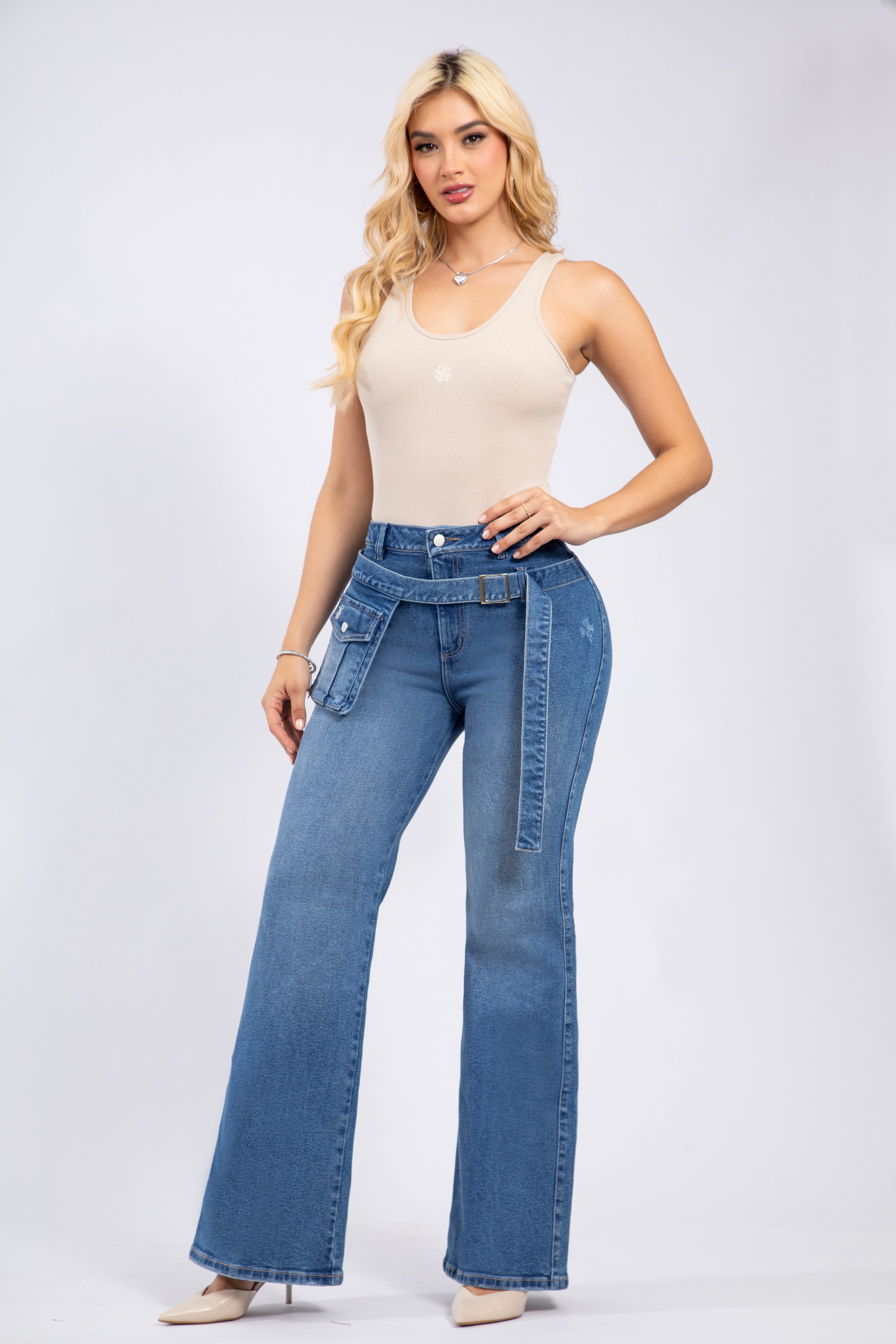 UPFEMME PANTALON BOTA RECTA REF UP-2716