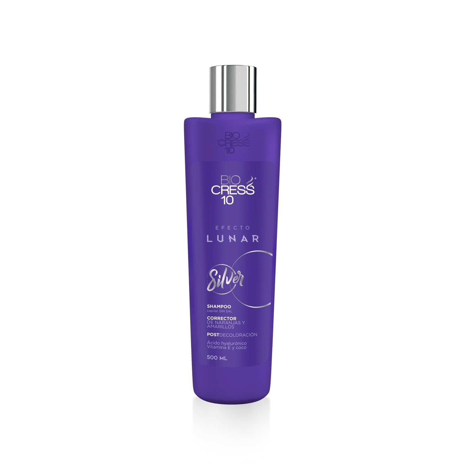 Biocress 10 SHAMPOO SILVER EFECTO LUNAR 500ml