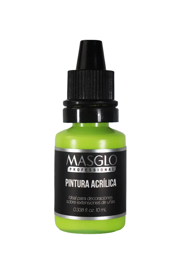 PINTURA ACRiLICA VERDE FIESTA 10ML MASGLO - GAMA VERDE