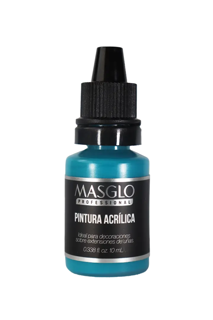 PINTURA ACRiLICA AZUL AGUAMARINA 10ML MASGLO - GAMA AZUL