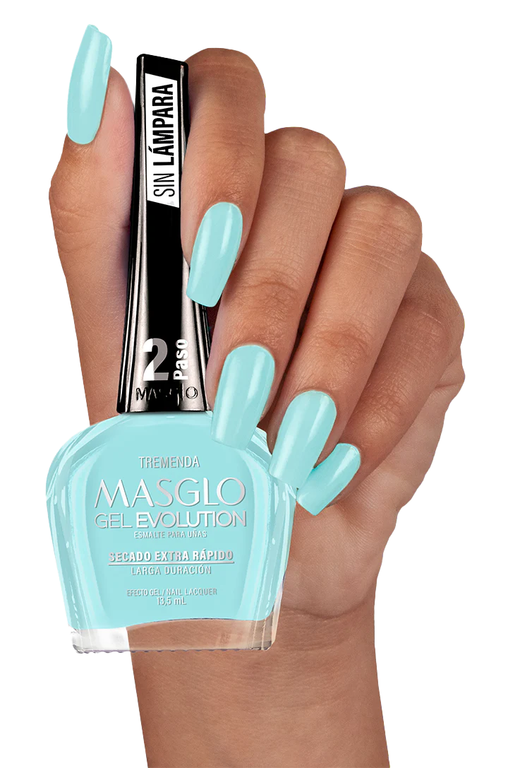 TREMENDA - ESMALTE GEL EVOLUTION EFECTO GEL MASGLO 13,5 ML CREMOSO - GAMA AZUL