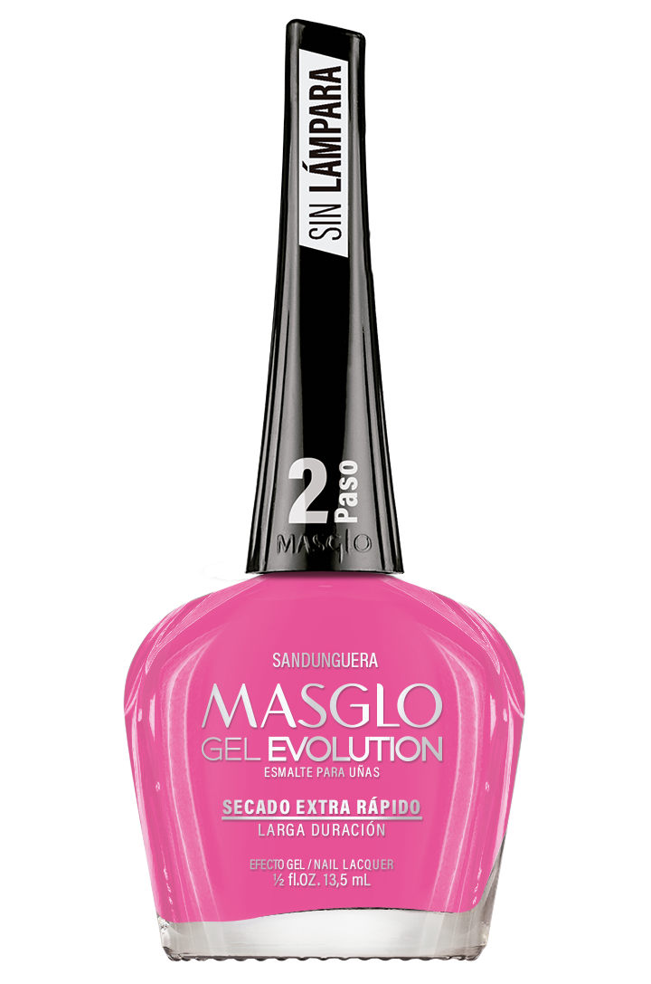 DESCUENTO - SANDUNGUERA - ESMALTE GEL EVOLUTION EFECTO GEL MASGLO 13,5 ML CREMOSO - GAMA ROSADO