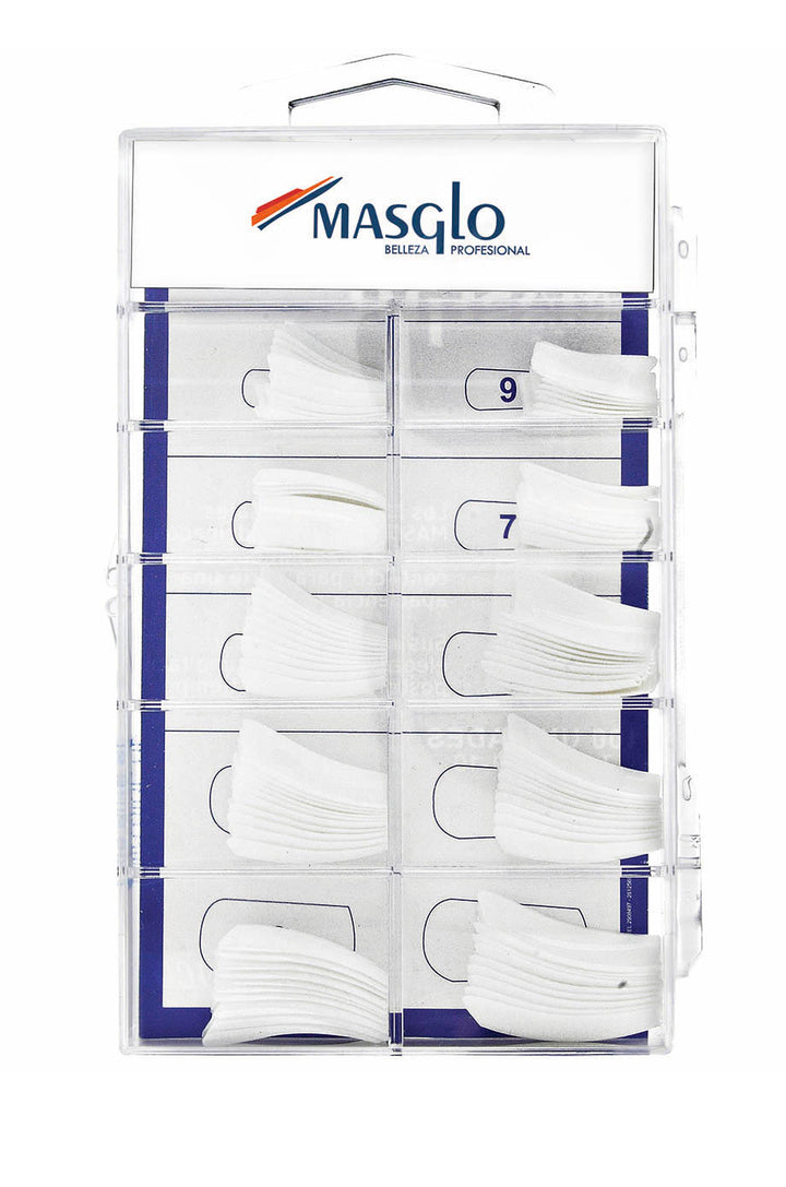 TIPS BOXES OF NATURAL MASGLO NAILS 100 UNITS