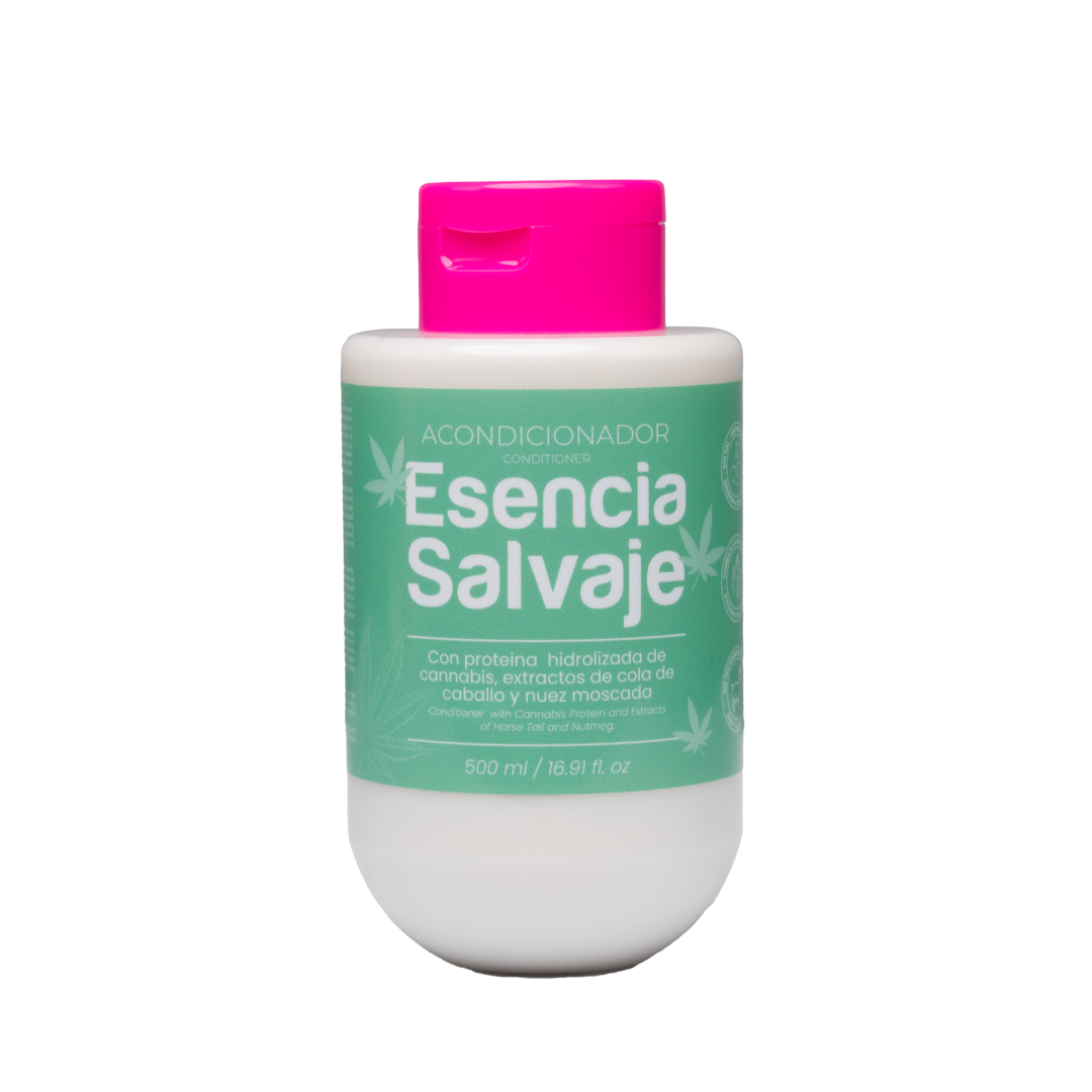 Esencia Salvaje Acondicionador Cannabis, Cola de caballo y Nuez 500ml