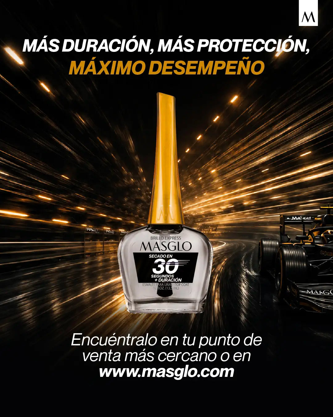 MASGLO BRILLO EXPRESS 30 SEGUNDOS TRADICIONAL SIN PARTICULAS MASGLO 13,5 ML