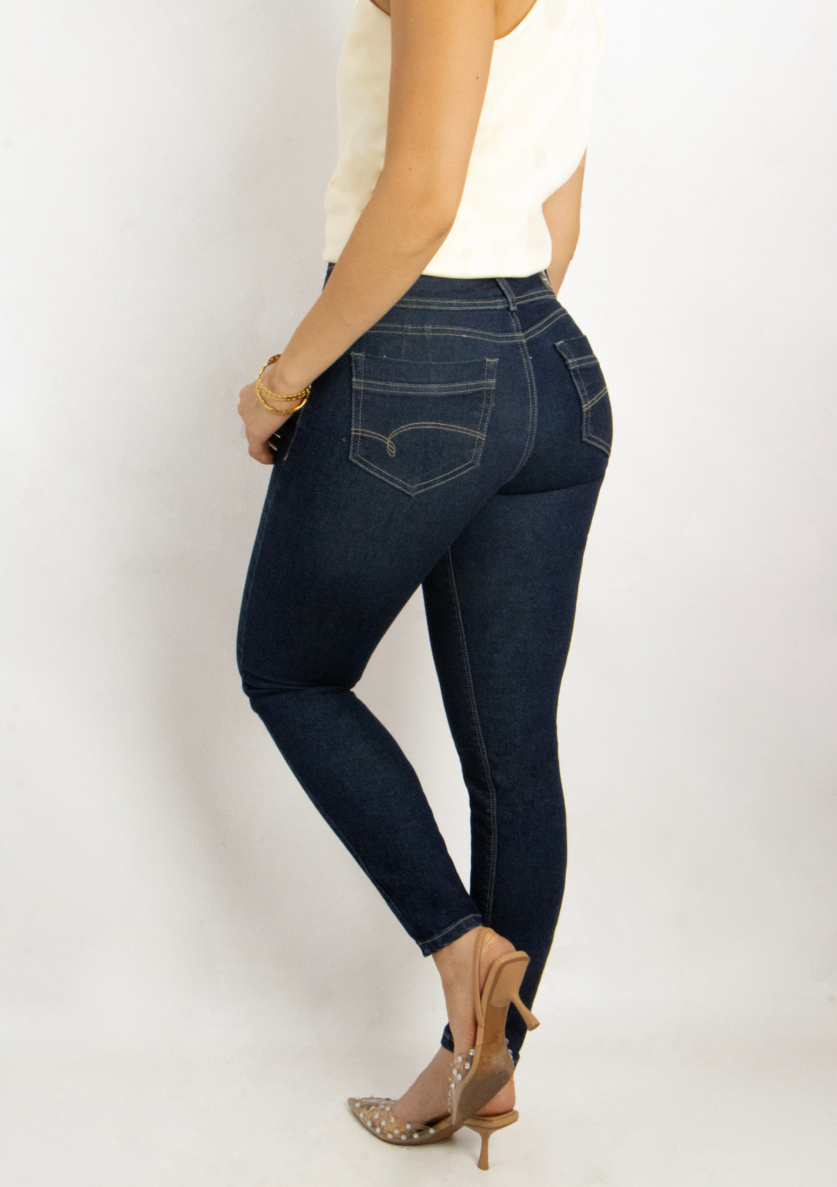 Joy Staz Colombian Jeans Skinny Fit Ajustado Dos Botones Levanta Cola 116007 Jeans Colombianos