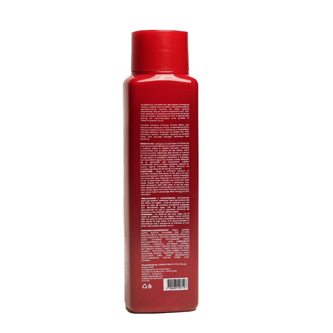 Fruto Salvaje Shampoo Camelia Silvestre - Pa pelo mixto 500ml
