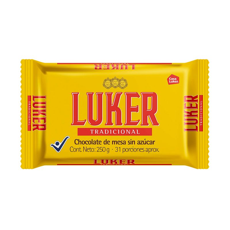 Chocolate Luker tradicional amargo x224gr