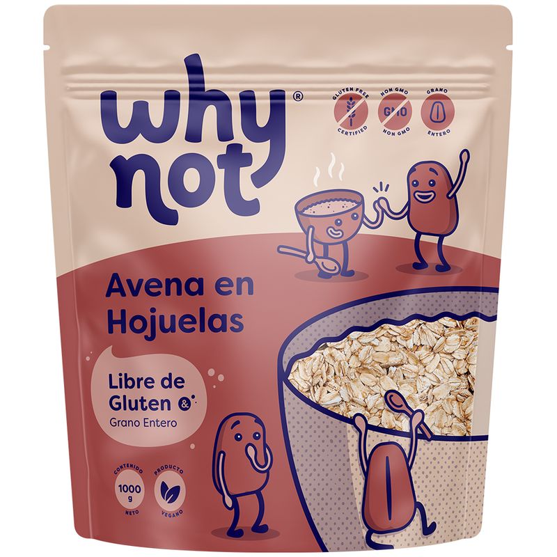 Why Not gluten-free rolled oats x1000g (1 pack)