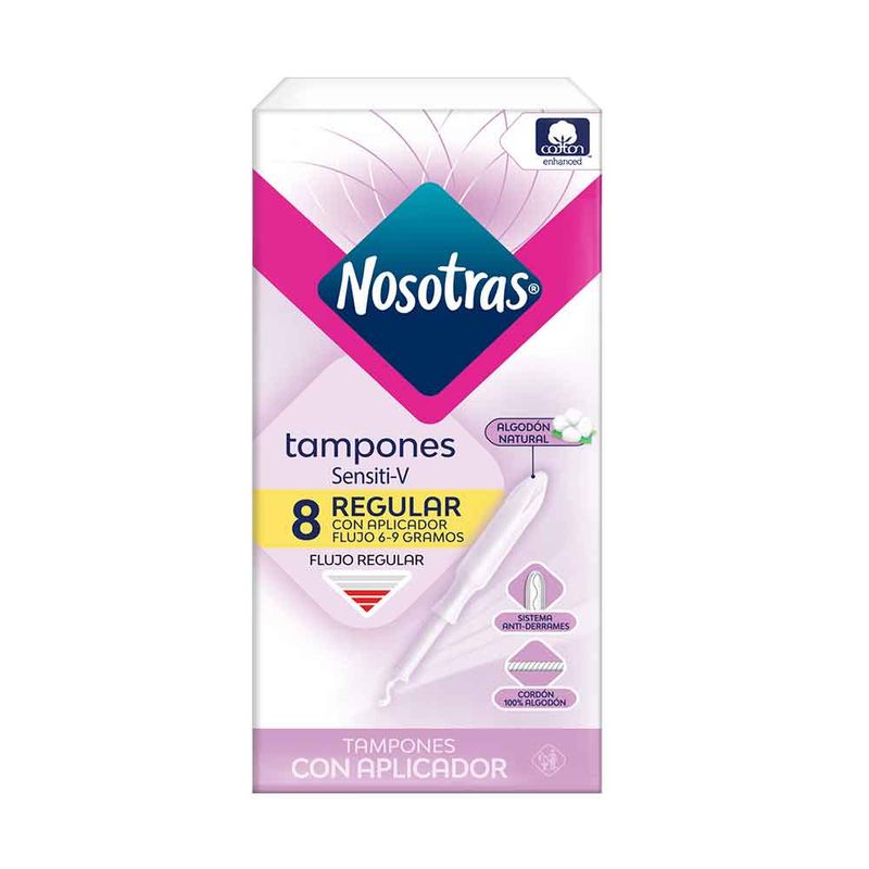 Us Tampons with regular applicator sensiti V x8 units