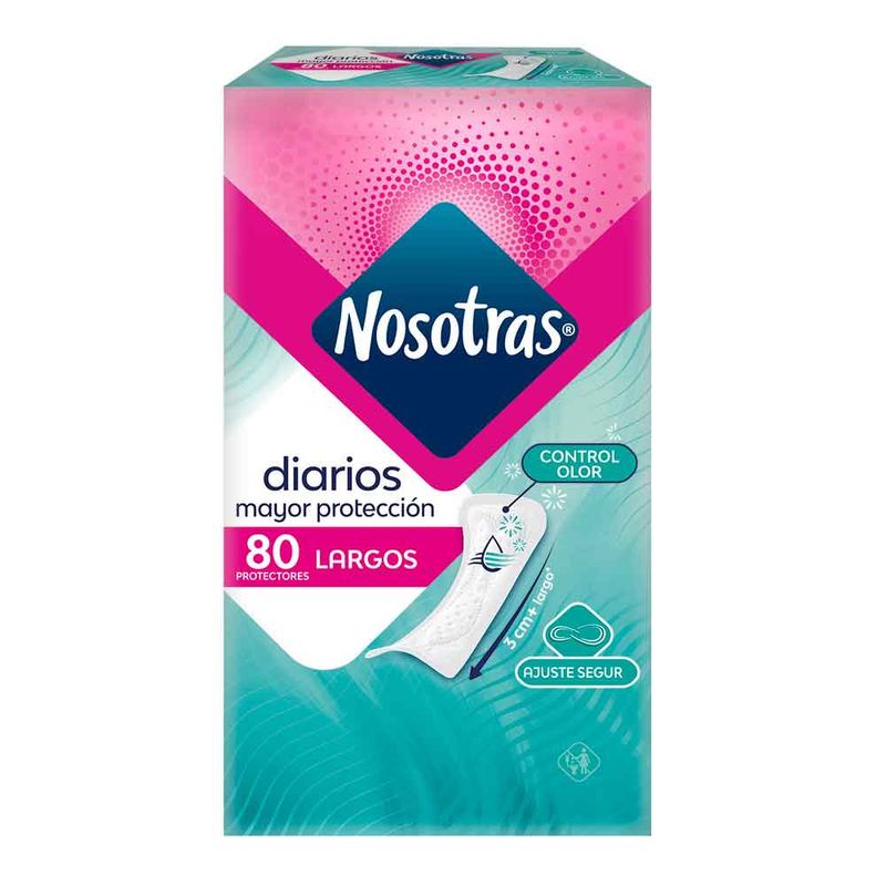 Nosotras Protectores diarios largos x80und