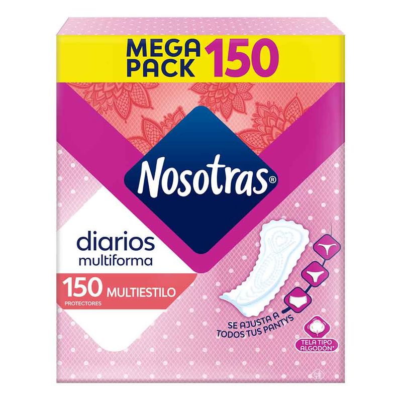 Nosotras Protectores diarios multiestilo x150und