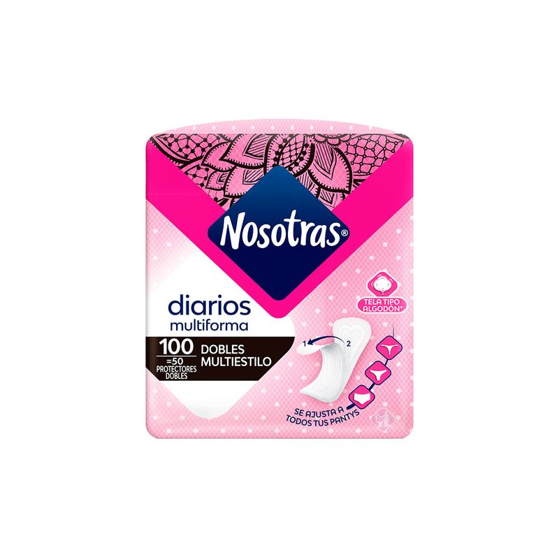 Nosotras Protectores diarios dobles multiestilo x50und