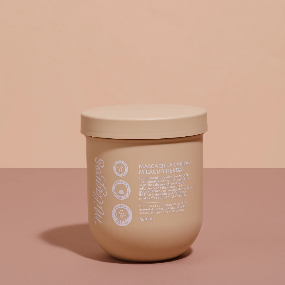Milagros Mascarilla Capilar Milagro Herbal 450gr