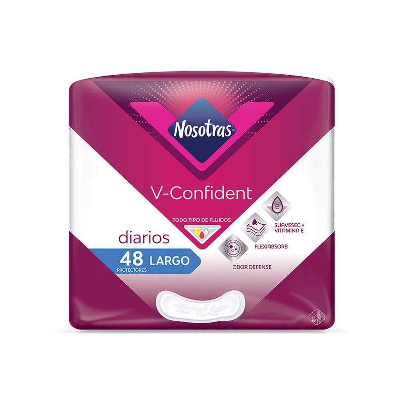 Nosotras Protectores V confident largo x 48und