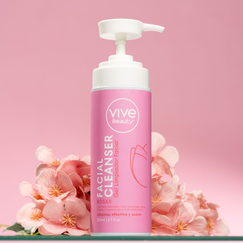 Vive Beauty Gel Limpiador Facial Rosas 200 ml
