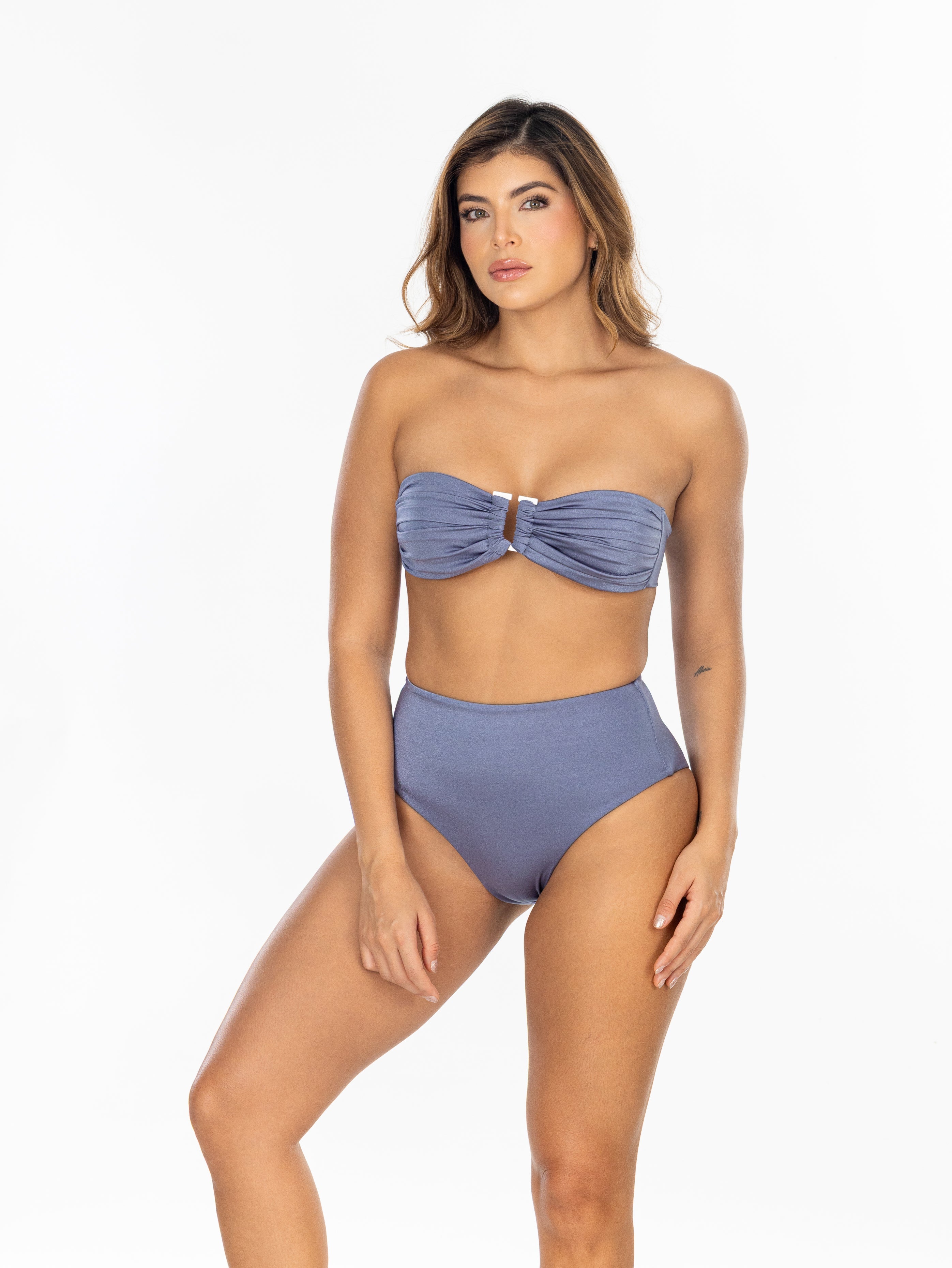 IRGUS Colombian Swimwear Bikini Tiro Alto con Herraje Luxury REF. 5006 Vestidos de Baño Colombianos