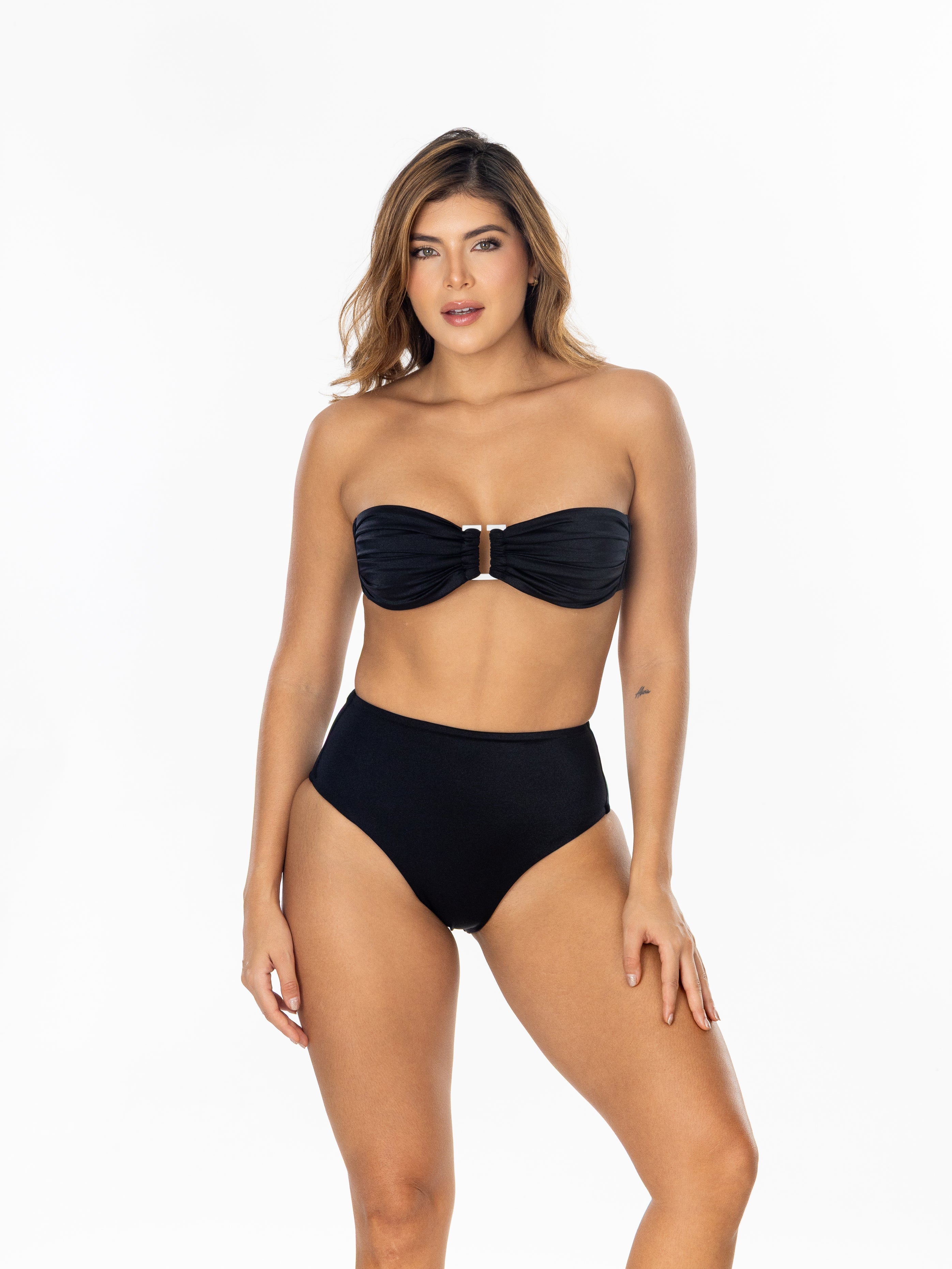 IRGUS Colombian Swimwear Bikini Tiro Alto con Herraje Luxury REF. 5006 Vestidos de Baño Colombianos