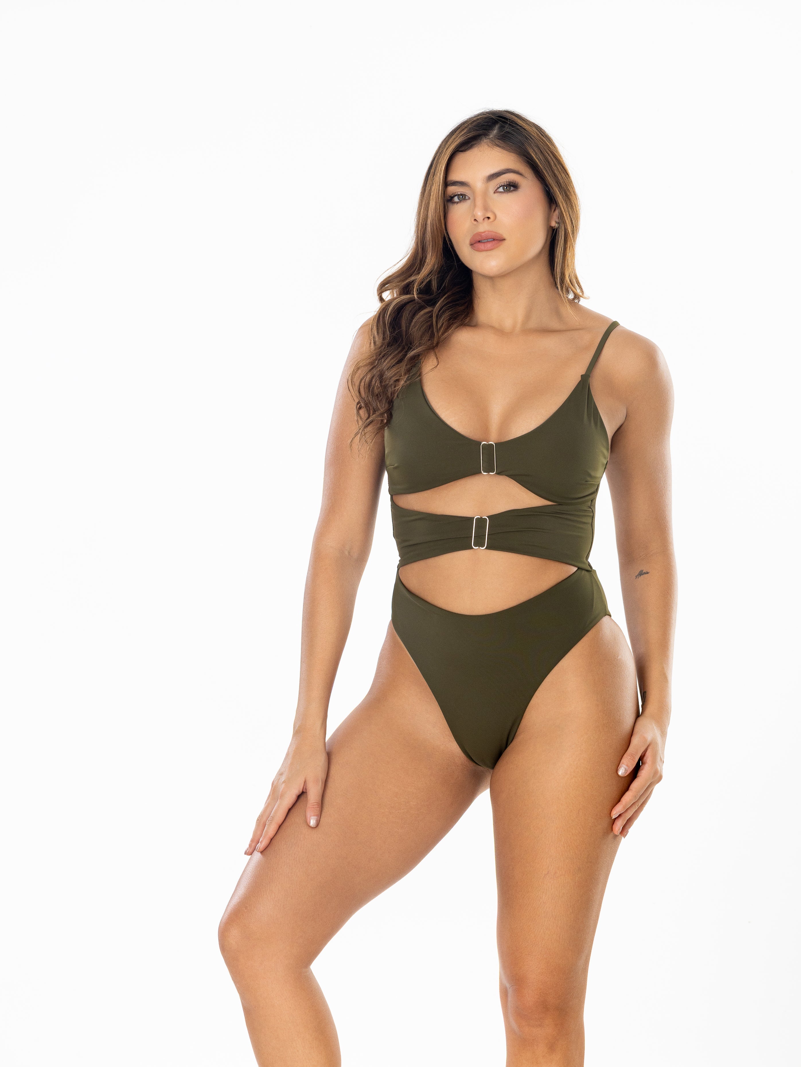 IRGUS Colombian Swimwear Monokini Tropical Cut Out REF. 5024 Vestidos de Baño Colombianos