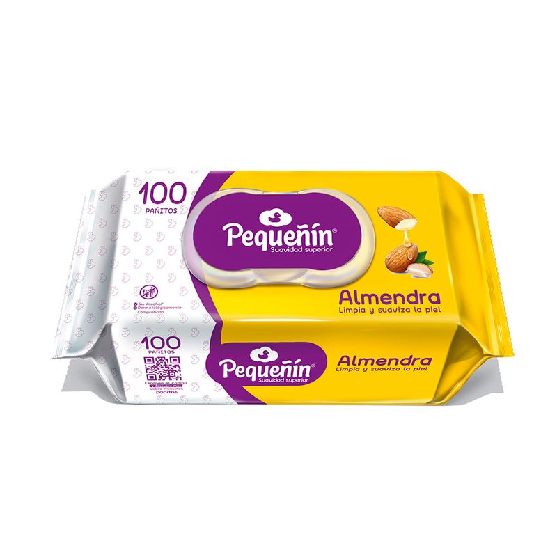 Pequenin panos humedos almendra x100und