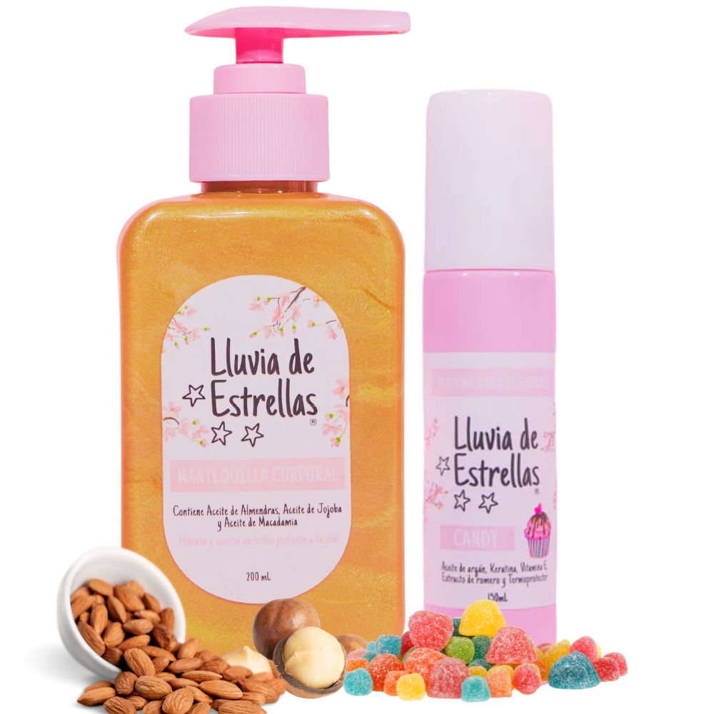 Lluvia de estrellas mantequilla corporal 200ml y Lluvia de estrellas Perfume x 150ml (2 pack)