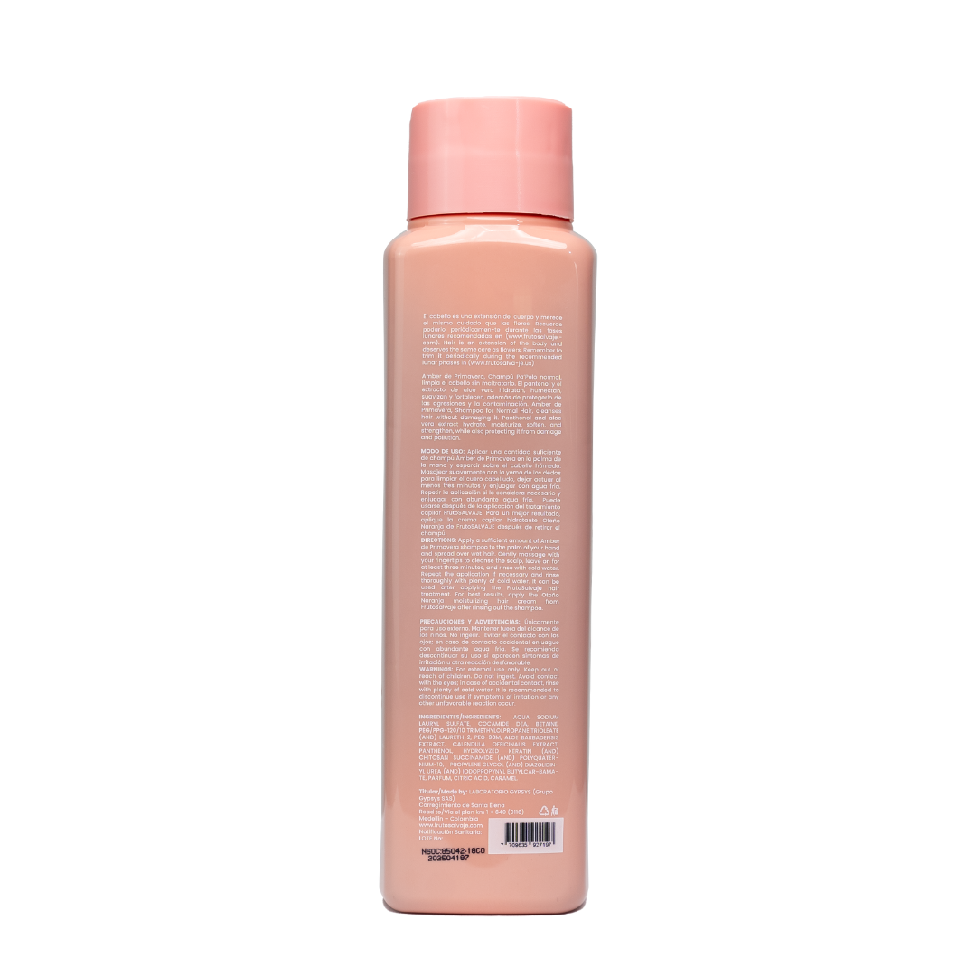 Fruto Salvaje Shampoo Amber de Primavera - Pa pelo normal 500ml