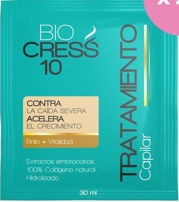 BIOCRESS 10 TRATAMIENTO CONTRA LA CAIDA SEVERA * 30ml c/u
