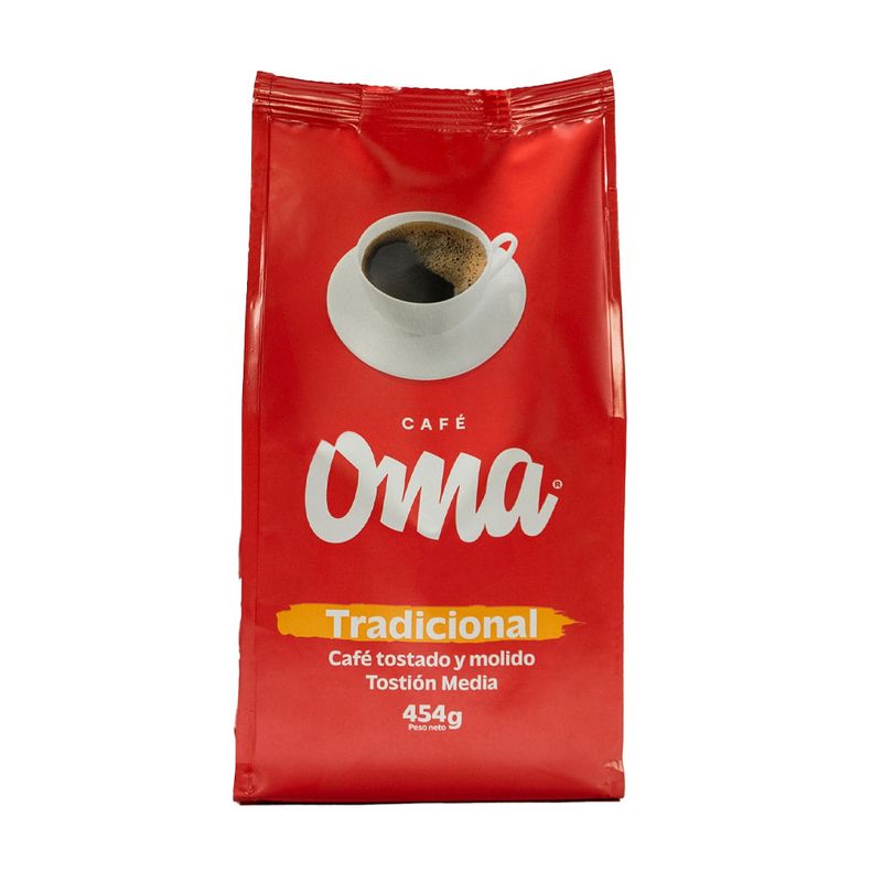Cafe Oma tostado molido tradicional x454gr