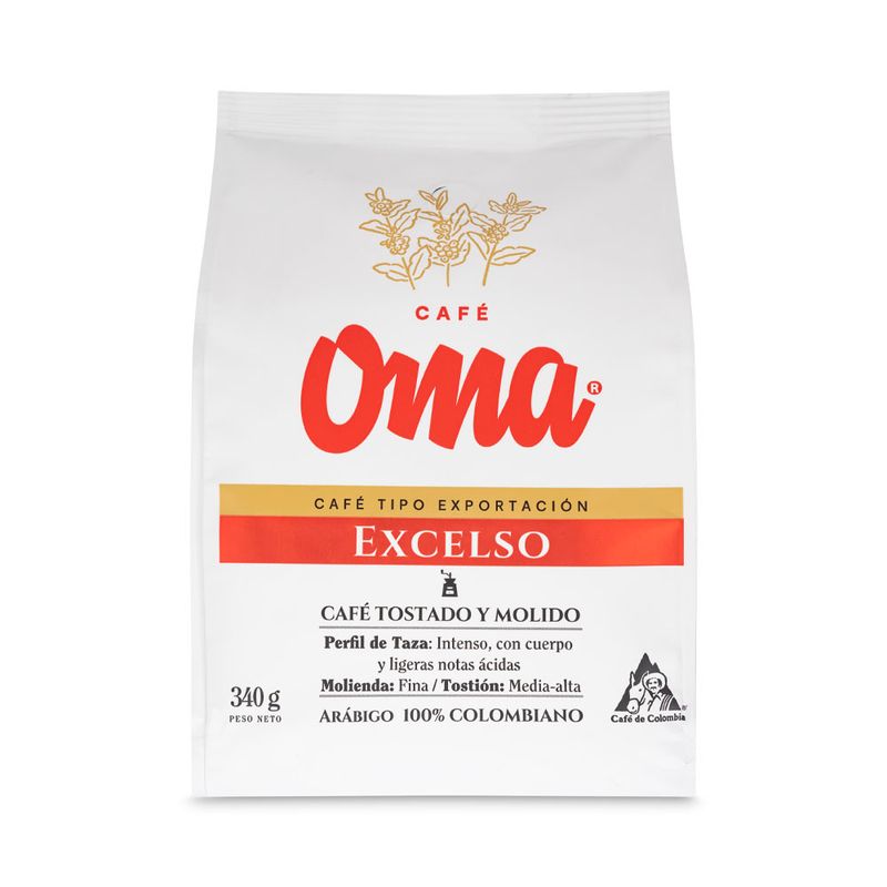 Cafe Oma Excelso Tostado Molido X340gr
