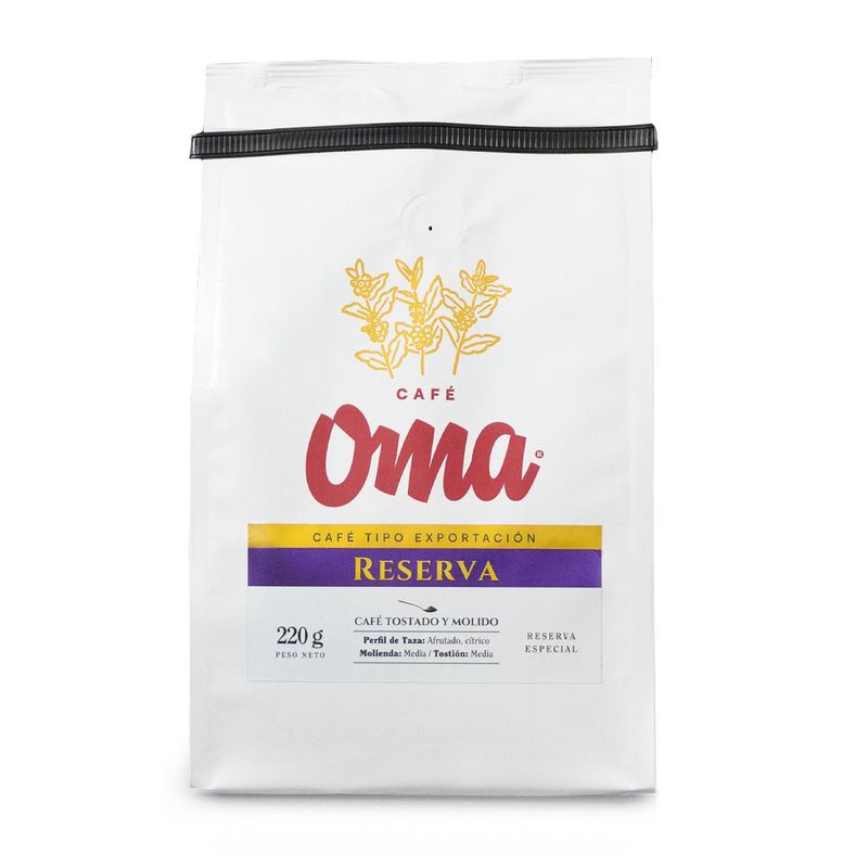 Cafe Oma reserve roasted ground x220gr