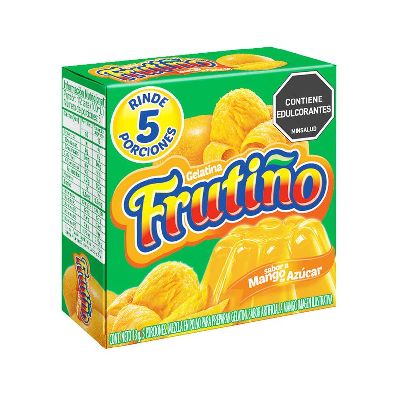 Gelatina Frutino sabor Mango x35g