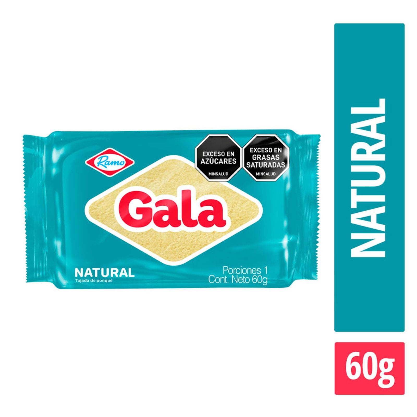 Ramo Ponque Gala Natural tajada x60g