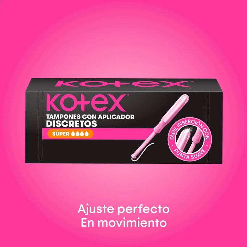 Kotex Tampones super con aplicador (16 und)