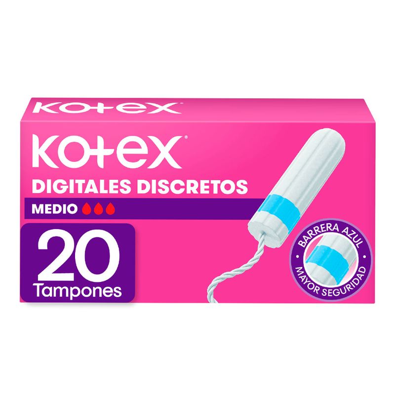 Kotex Tampones digitales medio x20und