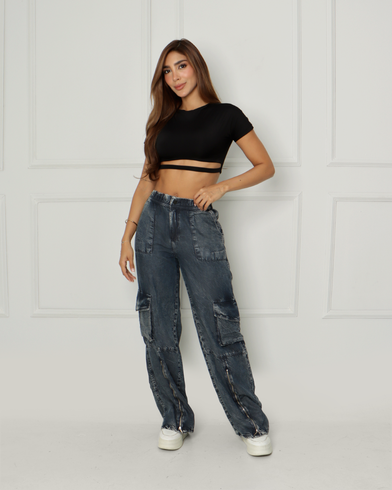 Joy Staz Pantalon con Cierre en Bota - 715007