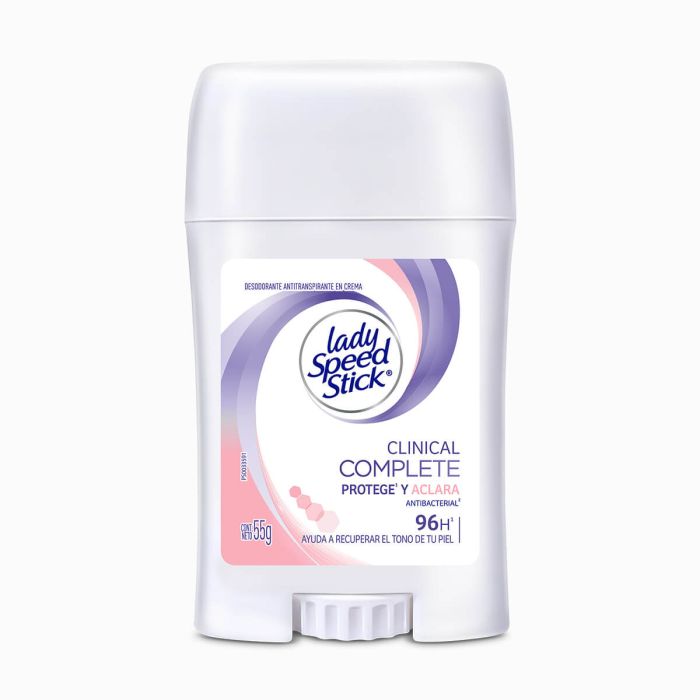 Lady Speed Stick Desodorante En Barra Clinical Complete Protege Y Aclara x 55gr