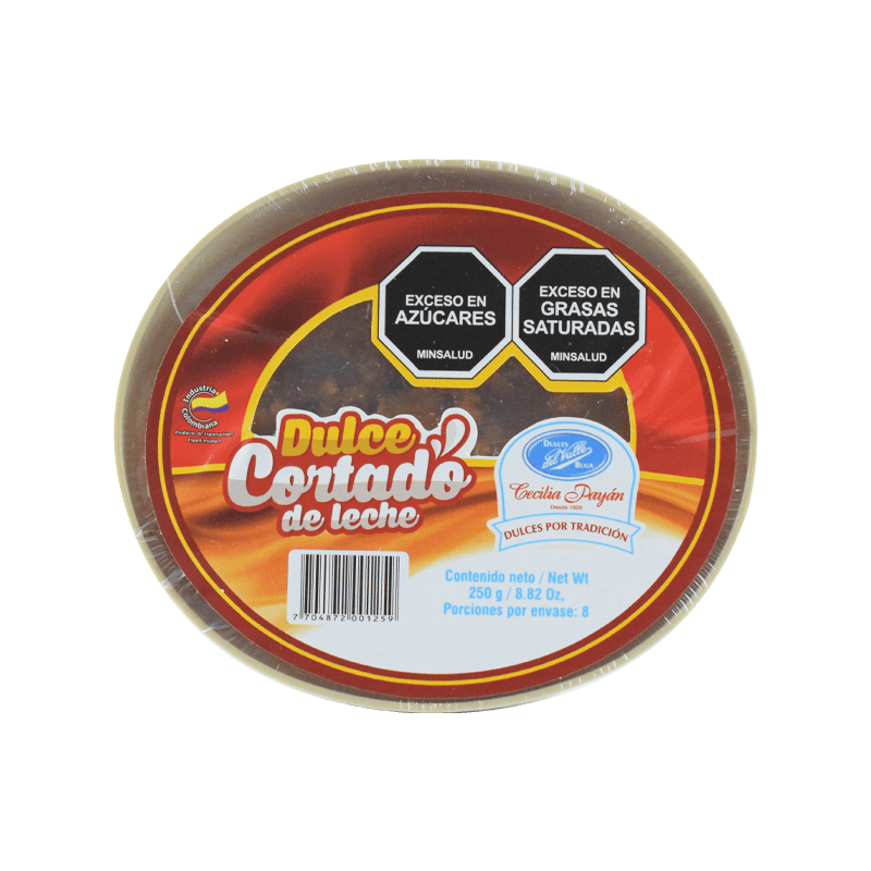 Dulce cortado de leche Dulces del Valle x 250 g