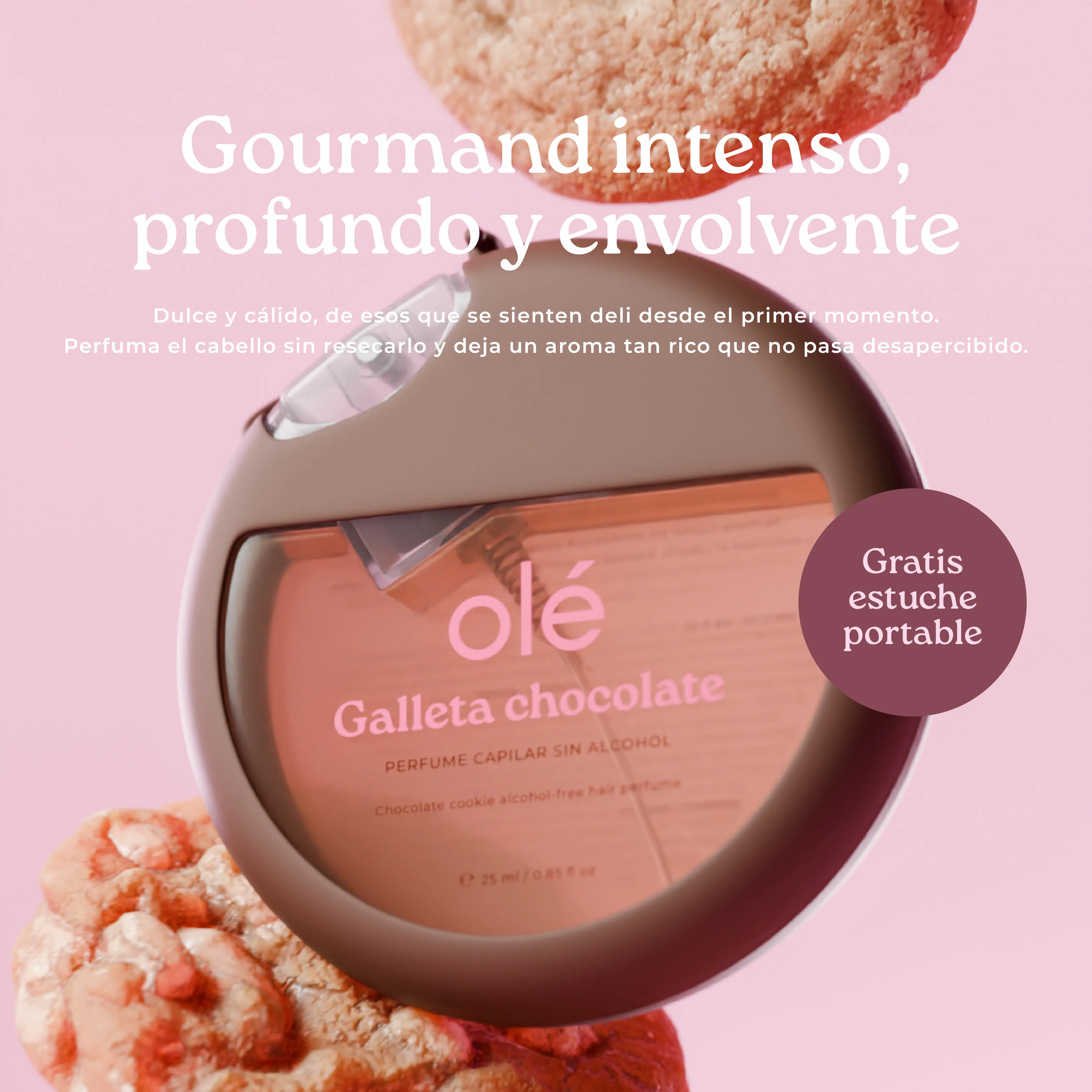 Ole Capilar Perfume Capilar sin alcohol Aroma a Galleta Chocolate 25ml