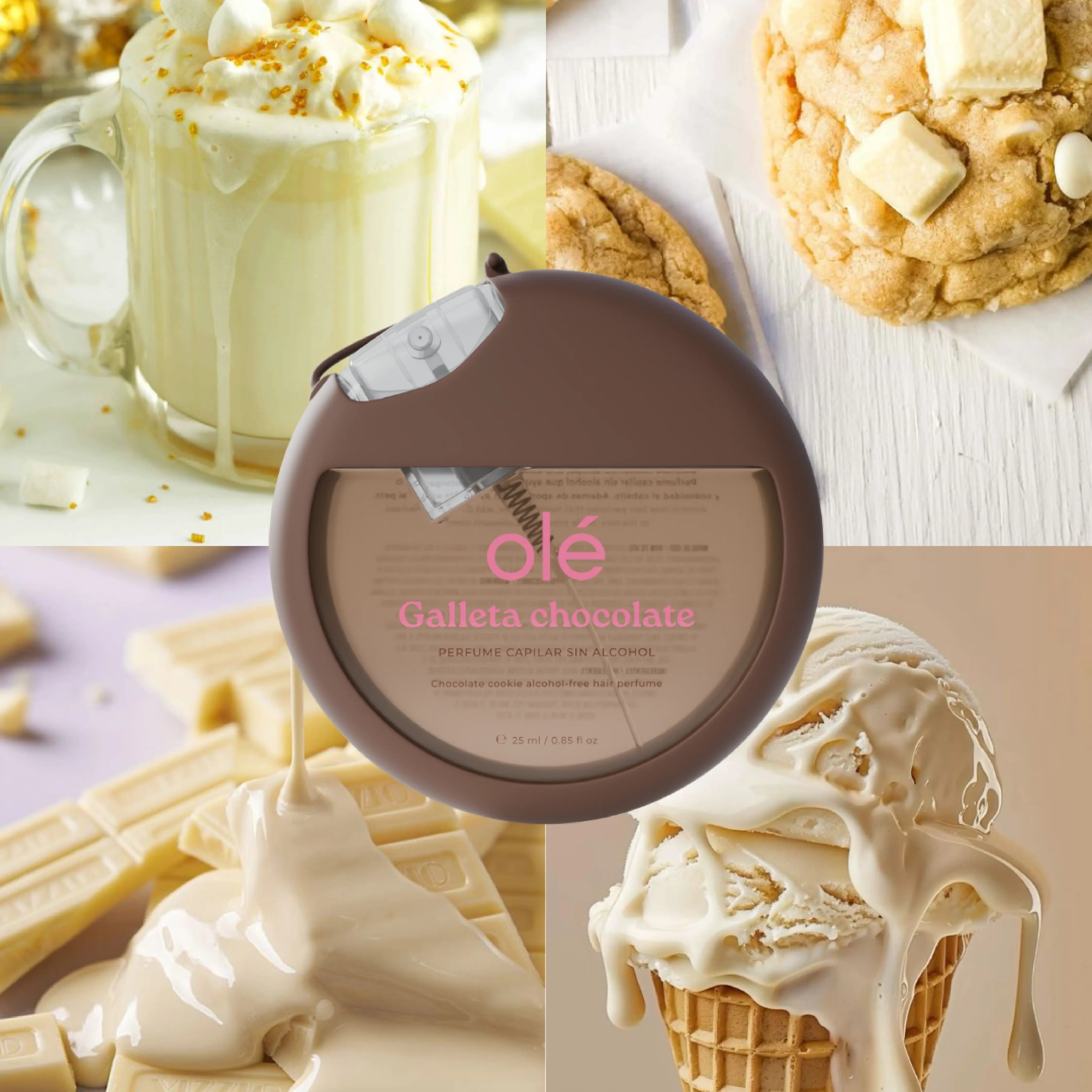 Ole Capilar Perfume Capilar sin alcohol Aroma a Galleta Chocolate 25ml