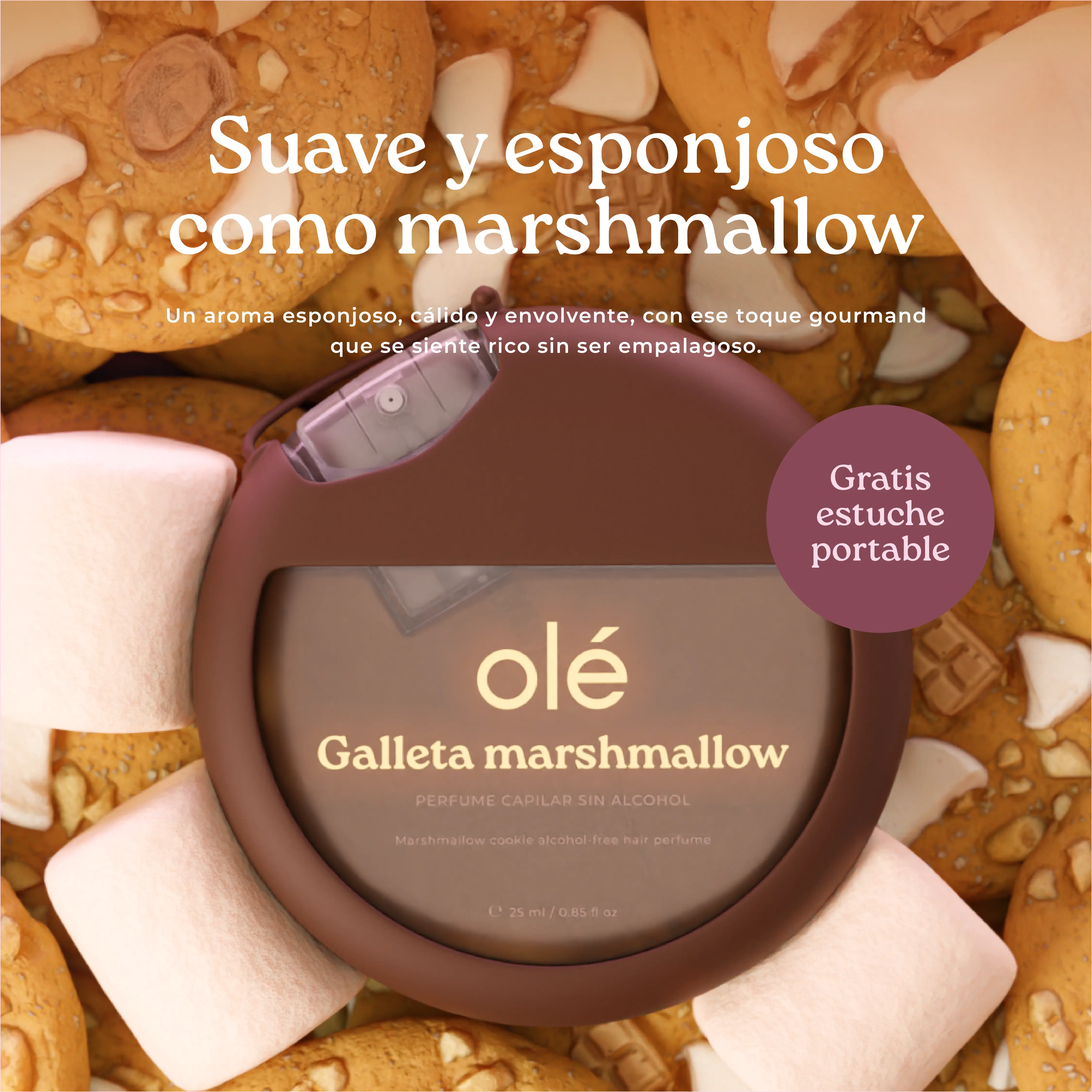 Ole Capilar Perfume Capilar sin alcohol aroma a Galleta Marshmallow 25ml
