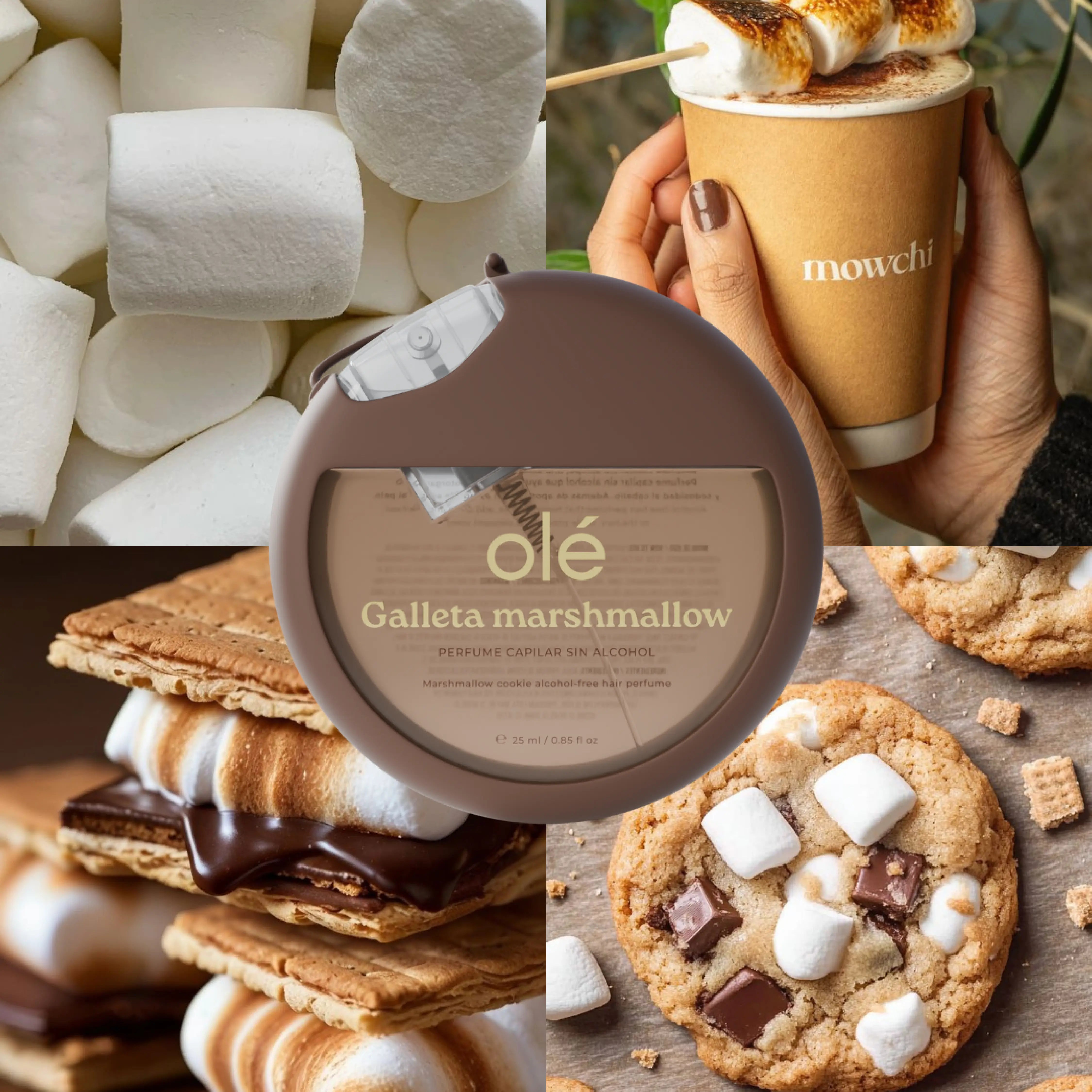 Ole Capilar Perfume Capilar sin alcohol aroma a Galleta Marshmallow 25ml