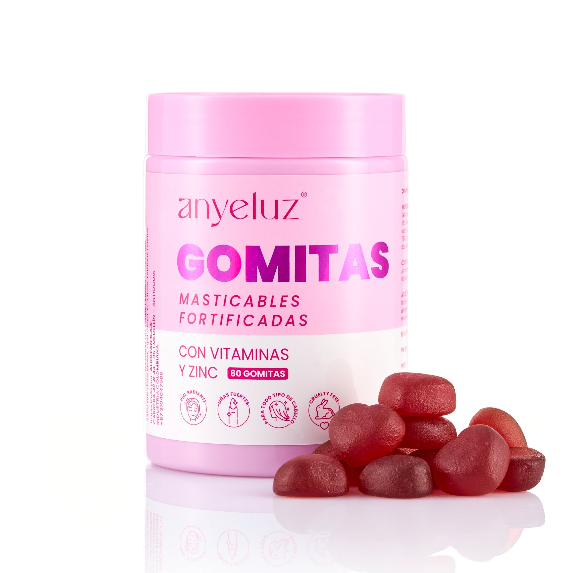 ANYELUZ GOMITAS DE BIOTINA FORTIFICADAS 180g