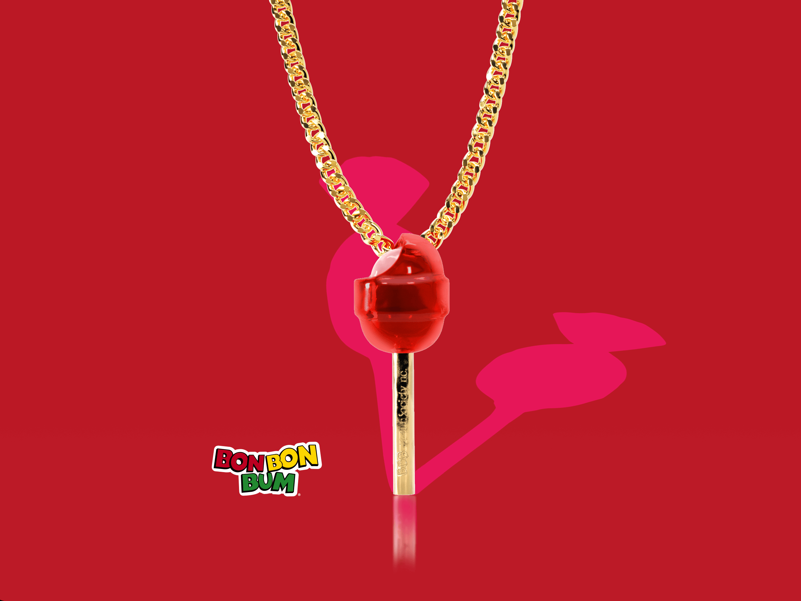 Fun Society Collar Bon Bon Bum ®️Rojo Fresa