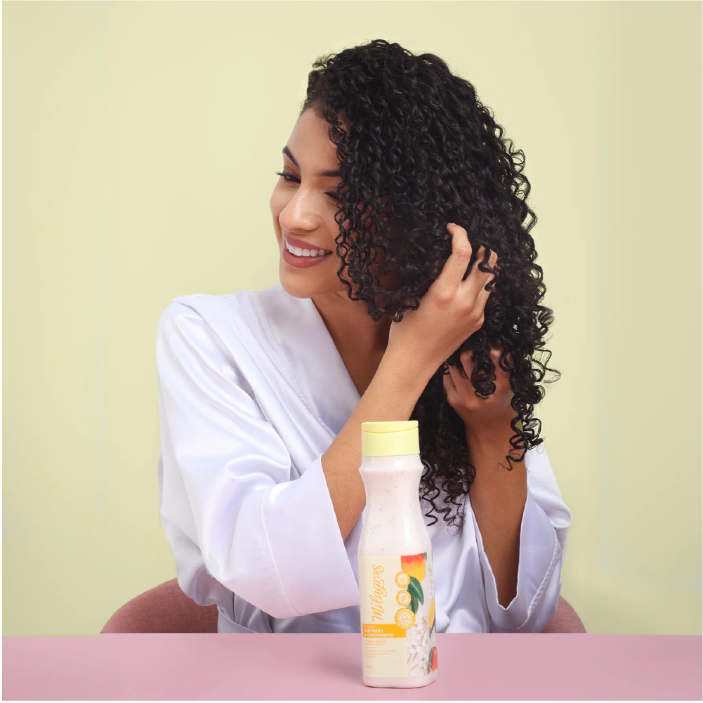 Milagros Terapia Nutricion y Crecimiento para rizos y crespos 450ml