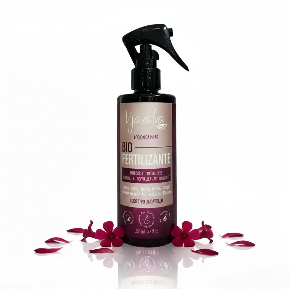 Yavalva Locion Anti Caida Bio Fertilizante x 250 ml para Todo Tipo de Cabello
