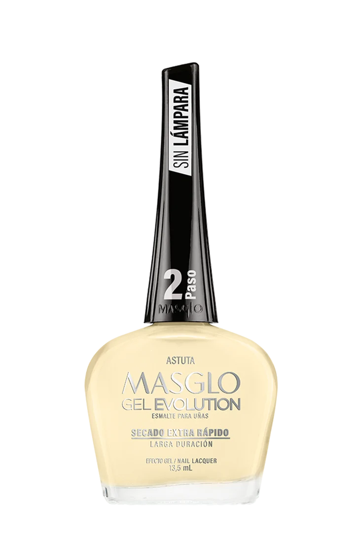 DESCUENTO - ASTUTA - ESMALTE GEL EVOLUTION EFECTO GEL MASGLO 13,5 ML CREMOSO - GAMA AMARILLO
