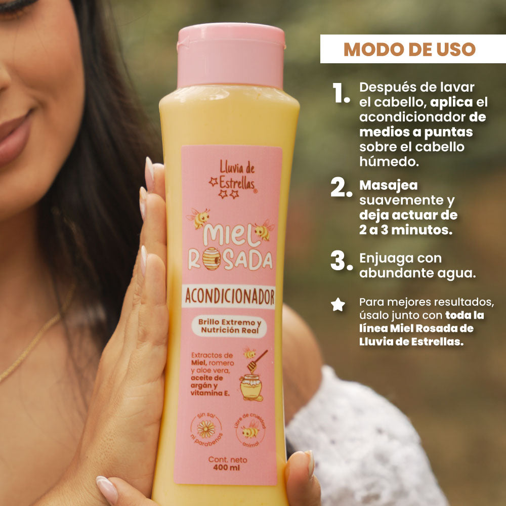 LLUVIA DE ESTRELLAS ACONDICIONADOR MIEL ROSADA 400ml