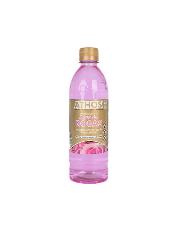 Athos Agua de Rosas con vitamina E x 500ml